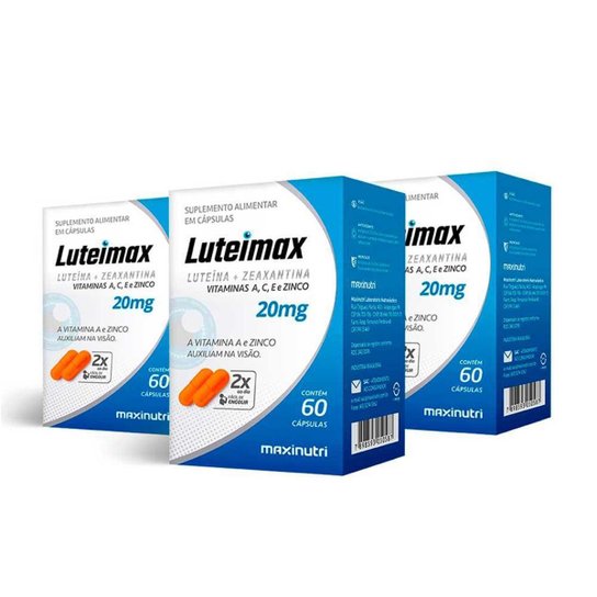 Kit 03 Luteimax 20mg 60 Caps Maxinutri