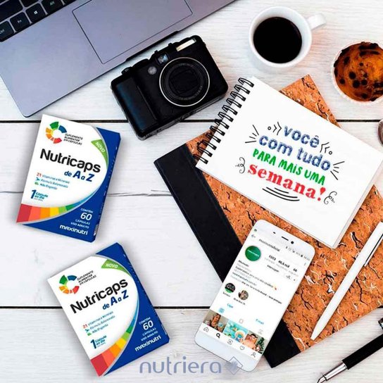 Kit 03 Nutricaps A a Z Polivitaminico 60 Capsulas Maxinutri