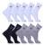 Kit 10 Pares Meia Cano Longo Dorbe - Branco+Cinza