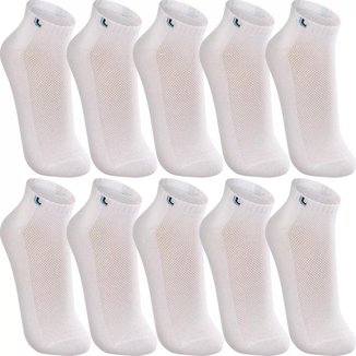 Kit 10 Pares Meias Lupo Cano Baixo Curto Tornozelo Algodão Masculina Meia Feminina Original