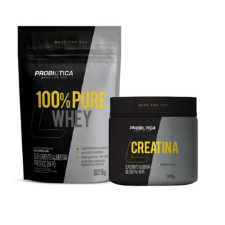 Kit 100% Whey Protein + Creatina Pura (300g) - Probiótica