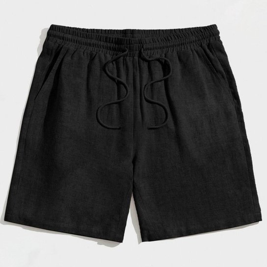 Kit 2 Bermudas Short Linho Premium Masculino Mauricinho Moda Praia