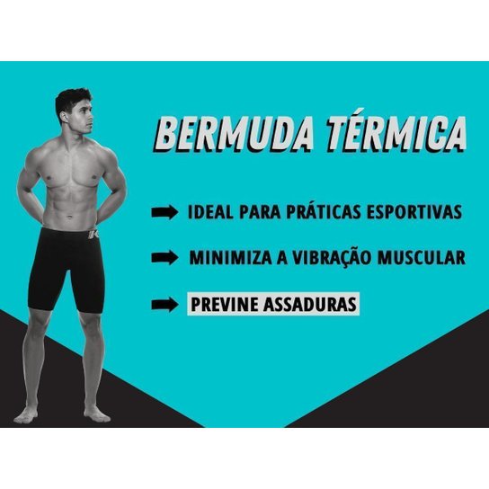 Kit 2 Bermudas Térmicas Masculina Keeper Short Anti Assadura