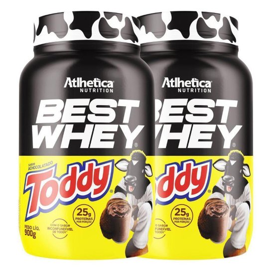 Kit 2 Best Whey Proteina Isolado Hidro Toddy 900g Atlhetica