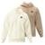 Kit 2 Blusa de Moletom Canguru com Capuz Confortável Estilo Casual Siri - Off White+Bege