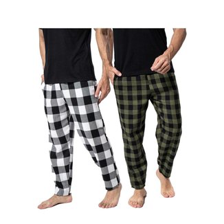 Kit 2 Calças De Dormir Inverno Masculina Flanela Xadrez