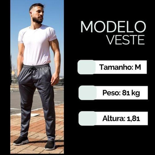 Kit 2 Calças Masculina DZ Helanca Flanelada com Bolsos Esportiva e Casual