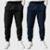 Kit 2 Calças Masculinas Moletom Flanelada Slim Benellys - Preto+Marinho