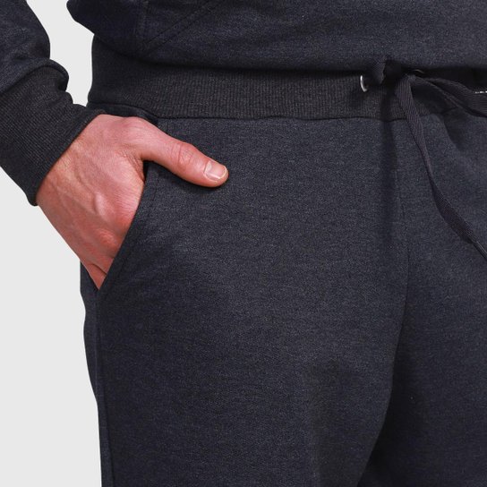 Kit 2 Calças Masculinas Moletom Flanelada Slim Benellys