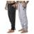 Kit 2 Calças Moletom Jogger Cargo com Bolsos Essentials Sport - Cinza
