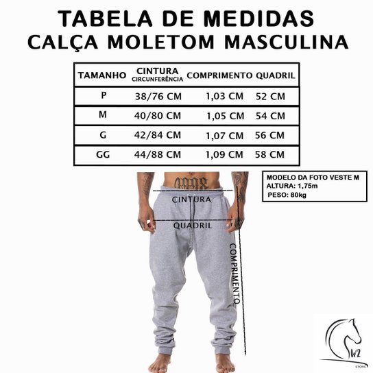 Kit 2 Calças Moletom Jogger Cargo com Bolsos Essentials Sport