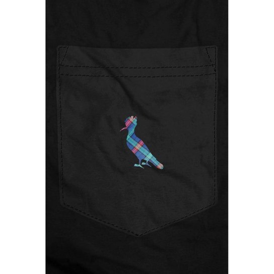 Kit 2 Camisetas Bolso Cb Pica-Pau Xadrez Reserva
