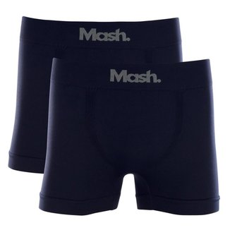 Kit 2 Cuecas Boxer Microfibra S/ Costura Mash
