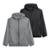 Kit 2 Jaqueta Corta Vento Impermeável Masculino Leve e Confortável Estilo Casual Liso - Preto+Cinza