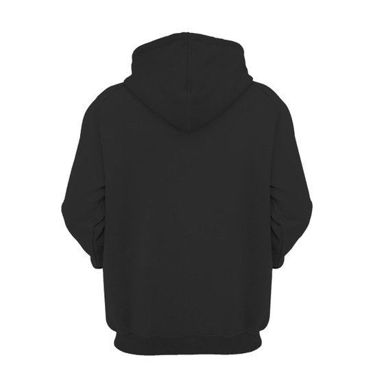 Kit 2 Moletom Liso Flanelado Blusa de Frio Algodão Canguru