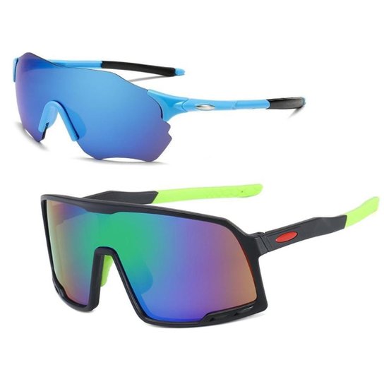 Kit 2 Óculos Ciclismo Bike Esportivo Lentes Espelhadas Uv400