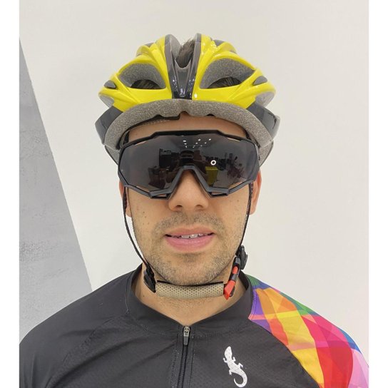 Kit 2 Óculos De Sol Esportivo Masculino Feminino Preto Uv400