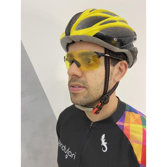 Kit 2 Óculos Espelhado Ciclismo Feminino Masculino + Noturno