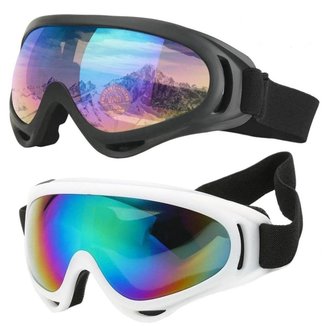 Kit 2 Óculos Esportivos Neve Snowboard Esqui Kitesurf Uv400