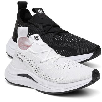 Kit 2 Pares De Tênis Feminino Esportivo Caminhada Academia Corrida
