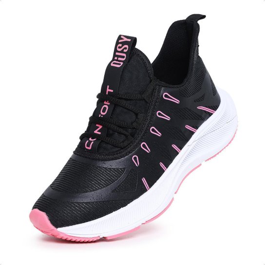 Kit 2 Pares de Tênis Ousy Esportivo Dia a Dia Feminino