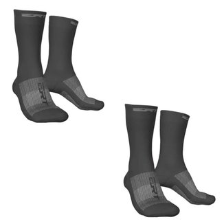 Kit 2 pares meia esportiva ciclismo corrida cano médio ERT