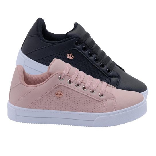 Kit 2 Pares Tênis Feminino Casual Sbelta Conforto