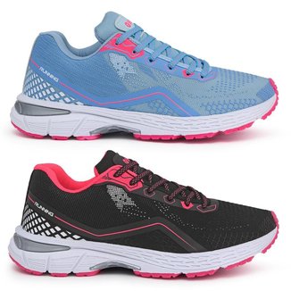 Kit 2 Pares Tênis Feminino Running 03F