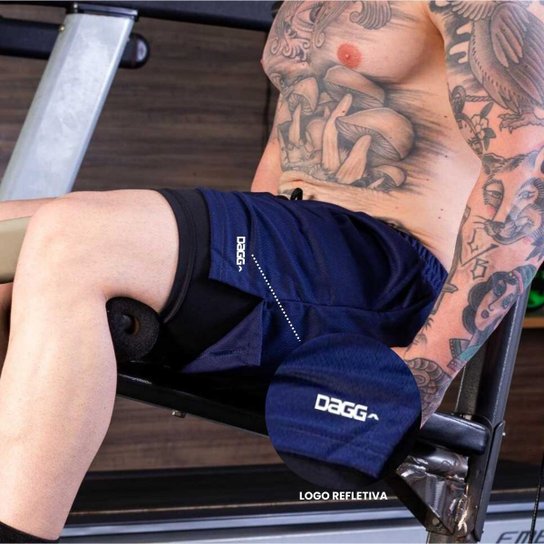 Kit 2 Short Bermuda Dagg Masculino Treino Academia
