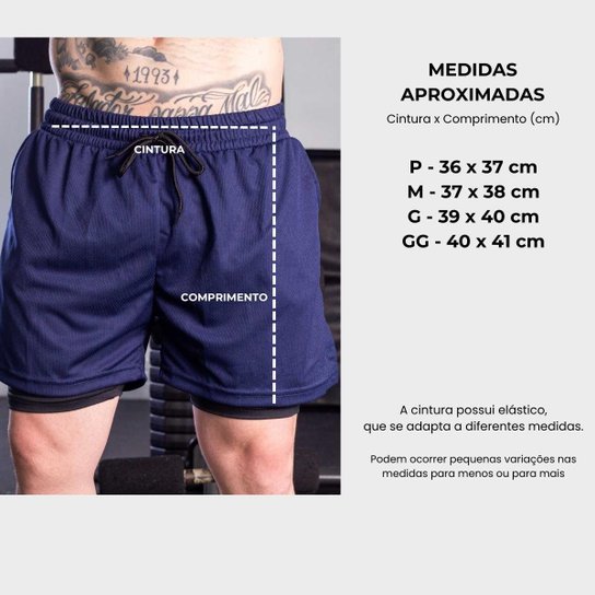 Kit 2 Short Bermuda Dagg Masculino Treino Academia