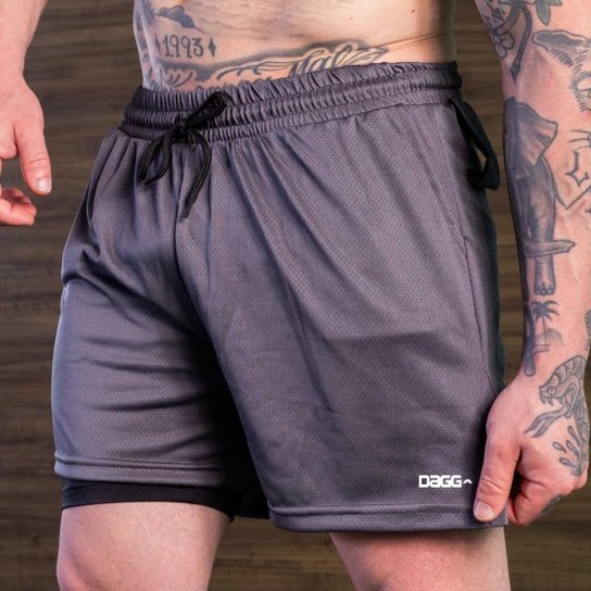 Kit 2 Short Bermuda Dagg Masculino Treino Academia