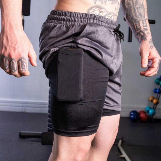 Kit 2 Short Bermuda Dagg Masculino Treino Academia