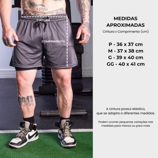 Kit 2 Short Bermuda Dagg Masculino Treino Academia