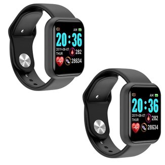 Kit 2 Smartwatch Relógio Inteligente D20 Y68 Monitoramento Esportivo
