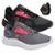 Kit 2 Tenis Feminino para Caminhada Academia Com Relógio - Preto+Cinza