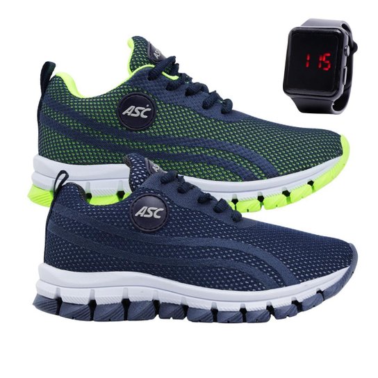 Kit 2 Tênis Infantil Leve Macio + Relógio