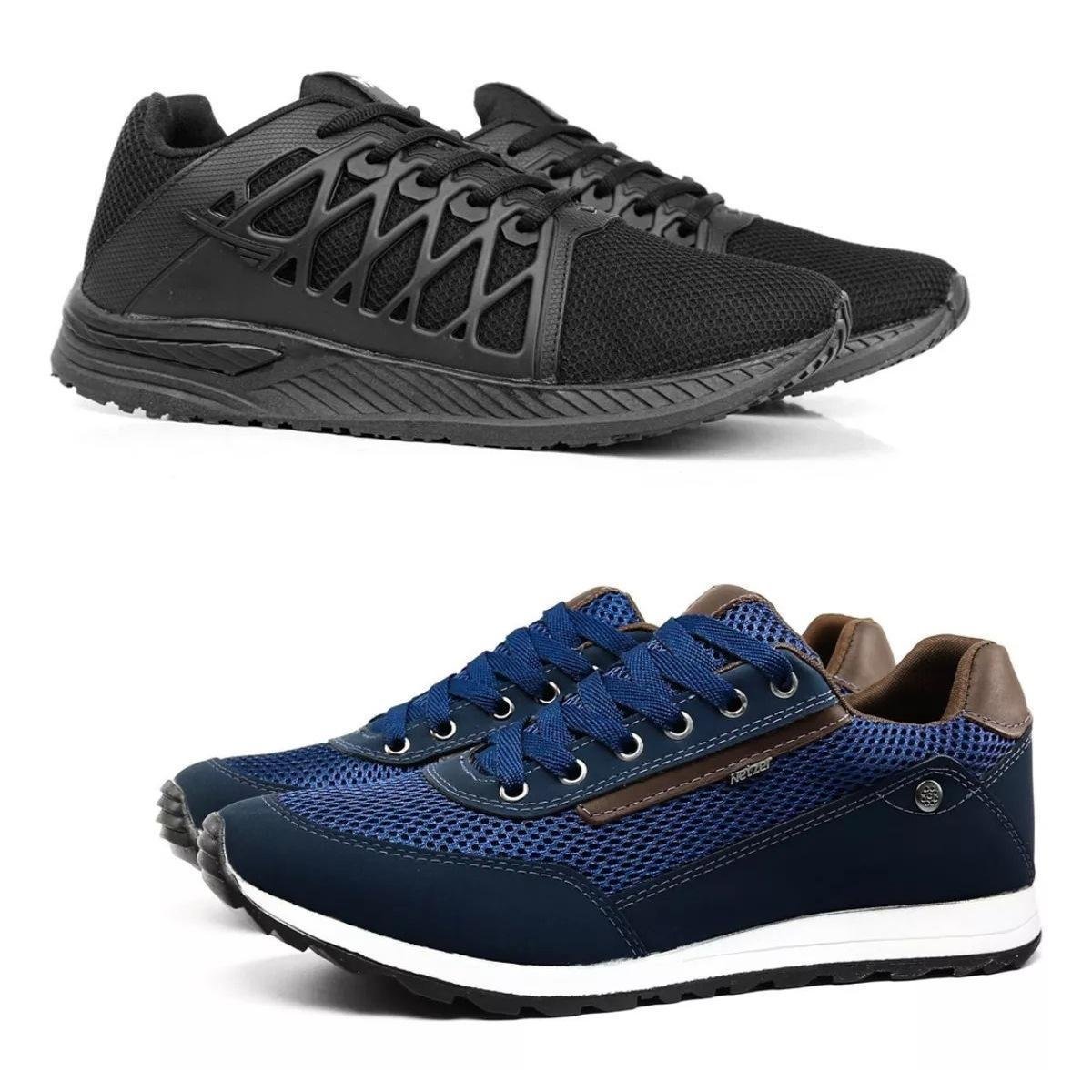 Kit Tênis Masculino Casual Esportivo Caminhada Allianz