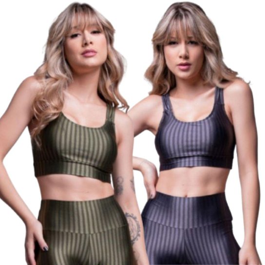 KIT 2 Top de Academia New Zig 3D Vekyo Básico Treino Fitness