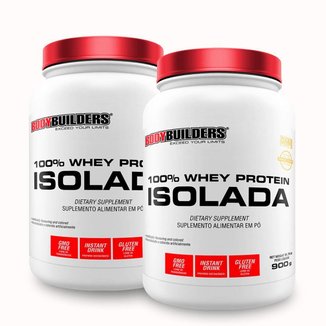 Kit 2x 100% Whey Protein Isolada 900g - Bodybuilders