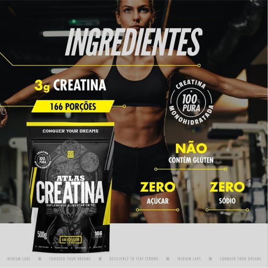 Kit 2x Atlas Creatina - 500g - Iridium Labs