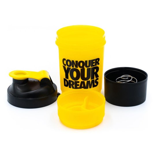 Kit 2x Coqueteleira Shaker Conquer Your Dreams 500ml - Iridium Labs