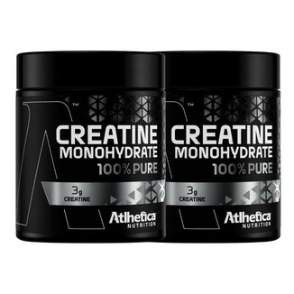 Kit 2x Creatina Pura Monohidrata 100% 300g - Atlhetica