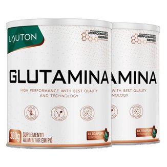 Kit 2x Glutamina Ultrapure Performance Series 300g - Lauton