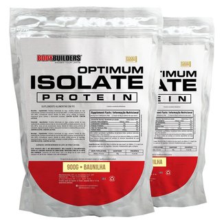Kit 2x Optimum Isolate Whey Protein 900g  - Bodybuilders