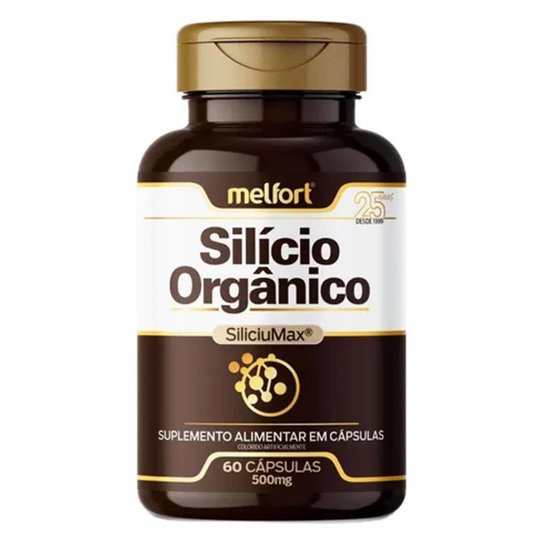 Kit 2x Silício Orgânico SiliciuMax 60 Cápsulas 500mg - Melfort