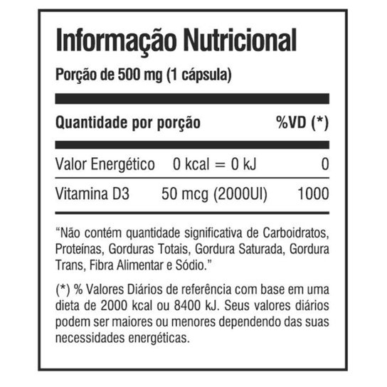 Kit 2x Vitamina D3 2.000ui 100 cápsulas - Iridium Elements