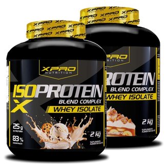 Kit 2x Whey Iso Protein Blend Complex  Isolado 2Kg - XPRO