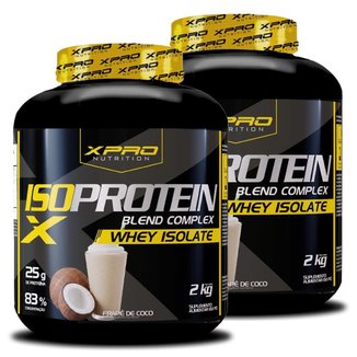 Kit 2x Whey Iso Protein Blend Complex  Isolado 2Kg - XPRO