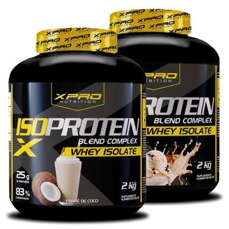 Kit 2x Whey Iso Protein Blend Complex  Isolado 2Kg - XPRO