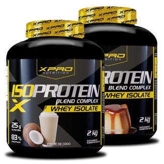 Kit 2x Whey Iso Protein Blend Complex  Isolado 2Kg - XPRO